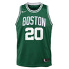 Image of Gordon Hayward Boston Celtics Youth Swingman Jersey Green - Icon Edition 2019