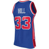 Image of Grant Hill Detroit Pistons Mitchell &amp; Ness 1995-96 Hardwood Classics Swingman Jersey - Blue 2019