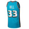 Image of Grant Hill Detroit Pistons Mitchell &amp; Ness 1998-99 Hardwood Classics Swingman Jersey - Teal 2019