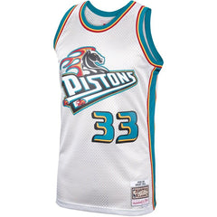 Grant Hill Detroit Pistons Mitchell & Ness Hardwood Classics Platinum Swingman Jersey 2019