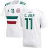 Image of Carlos Vela Mexico National Team Youth Away Replica Player Jersey – White/Green 2019