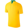 Image of Brazil National Team Home Vapor Match Blank Jersey – Gold/Green 2019