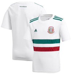 Mexico National Team Youth Away Replica Blank Jersey – White/Green 2019