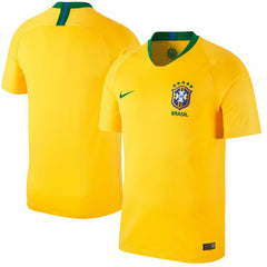 Brazil National Team Home Replica Stadium Blank Jersey – Gold/Green 2019