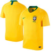 Image of Brazil National Team Home Replica Stadium Blank Jersey – Gold/Green 2019