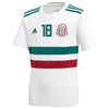 Image of Andres Guardado Mexico National Team Youth Away Replica Player Jersey – White/Green 2019