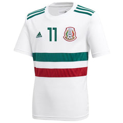 Carlos Vela Mexico National Team Youth Away Replica Player Jersey – White/Green 2019