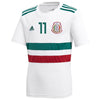 Image of Carlos Vela Mexico National Team Youth Away Replica Player Jersey – White/Green 2019