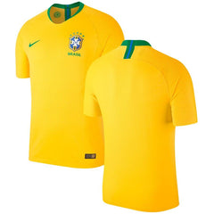 Brazil National Team Home Vapor Match Blank Jersey – Gold/Green 2019