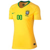 Image of Brazil National Team Women's Home Replica Stadium Custom Jersey – Gold/Green 2019