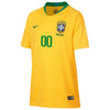 Image of Brazil National Team Youth Home Replica Stadium Custom Jersey – Gold/Green 2019