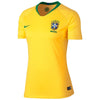 Image of Brazil National Team Women's Home Replica Stadium Blank Jersey – Gold/Green 2019