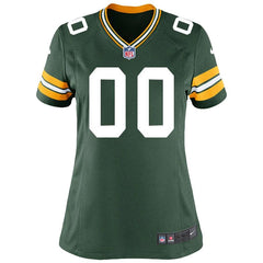Green Bay Packers Women's Custom Game Jersey - Green 2019