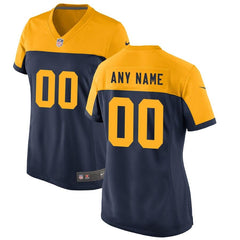 Green Bay Packers Women's Custom Throwback Jersey - Navy 2019