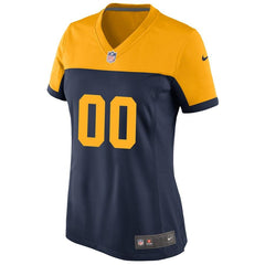 Green Bay Packers Women's Custom Throwback Jersey - Navy 2019