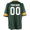 Image of Green Bay Packers Youth Custom Game Jersey - Green 2019