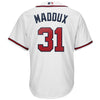 Image of Greg Maddux Atlanta Braves Majestic 2019 Home Cool Base Player Jersey – White 2019