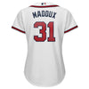 Image of Greg Maddux Atlanta Braves Majestic Women's 2019 Home Cool Base Player Jersey – White 2019