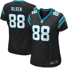 Greg Olsen Carolina Panthers Girls Youth Game Jersey - Black 2019