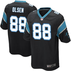 Greg Olsen Carolina Panthers Youth Team Color Game Jersey - Black 2019
