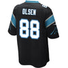 Image of Greg Olsen Carolina Panthers Youth Team Color Game Jersey - Black 2019