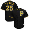 Image of Gregory Polanco Pittsburgh Pirates Majestic Cool Base Player Jersey - Black 2019