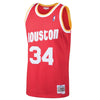 Image of Hakeem Olajuwon Houston Rockets Mitchell &amp; Ness 1993-94 Hardwood Classics Swingman Jersey - Red 2019