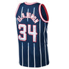 Image of Hakeem Olajuwon Houston Rockets Mitchell &amp; Ness 1996-97 Hardwood Classics Swingman Jersey - Navy 2019