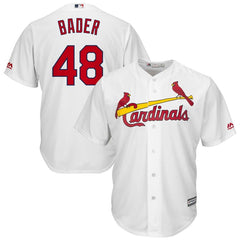 Harrison Bader St. Louis Cardinals Majestic Home Official Cool Base Jersey - White 2019