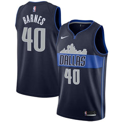 Harrison Barnes Dallas Mavericks Swingman Jersey - Statement Edition – Navy 2019