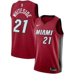Hassan Whiteside Miami Heat Replica Swingman Jersey - Statement Edition – Red 2019
