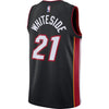 Image of Hassan Whiteside Miami Heat Swingman Jersey Black - Icon Edition 2019