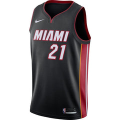 Hassan Whiteside Miami Heat Swingman Jersey Black - Icon Edition 2019