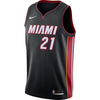 Image of Hassan Whiteside Miami Heat Swingman Jersey Black - Icon Edition 2019