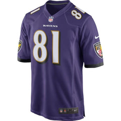 Hayden Hurst Baltimore Ravens Game Jersey – Purple 2019