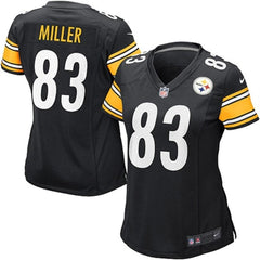 Heath Miller Pittsburgh Steelers Women's Game Jersey - Black 2019