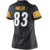 Image of Heath Miller Pittsburgh Steelers Women's Limited Jersey - Black 2019