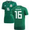 Image of Hector Herrera Mexico National Team Youth Home Replica Jersey - Green 2019