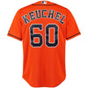 Image of Houston Astros Dallas Keuchel Majestic Official Cool Base Player Jersey - Orange 2019