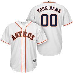 Houston Astros Majestic Cool Base Custom Jersey - White 2019