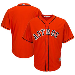 Houston Astros Majestic Official Cool Base Jersey - Orange 2019