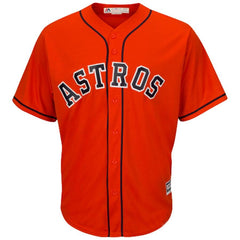 Houston Astros Majestic Official Cool Base Jersey - Orange 2019