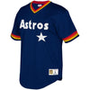 Image of Houston Astros Mitchell &amp; Ness Youth Cooperstown Collection Mesh Wordmark V-Neck Jersey – Navy 2019