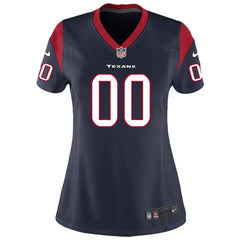 Houston Texans Women's Custom Game Jersey - Navy Blue 2019