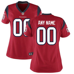 Houston Texans Women's Custom Game Jersey - Red 2019