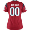 Image of Houston Texans Women's Custom Game Jersey - Red 2019