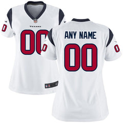 Houston Texans Women's Custom Game Jersey - White 2019