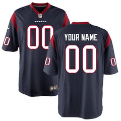 Houston Texans Youth Custom Game Jersey - Navy 2019