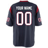 Image of Houston Texans Youth Custom Game Jersey - Navy 2019