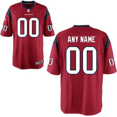 Houston Texans Youth Game Custom Jersey – Red 2019